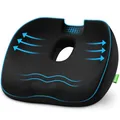 Produktbild: AUVON Sitzkissen Orthopädisch, Ergonomisches Hämorrhoiden Sitzkissen mit Loch & U-förmigem Design, Bequemes Sitzpolster Steißbeinkissen Entlastung, Bürostuhl, Auto, Rollstuhl, Ischias, Schwangerschaft