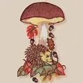 Produktbild: Fensterbild - FB Plauener Stck. ''Pilz & Igel'' H ca. 28cm (inkl. Saughaken)