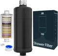 Produktbild: MEKO Kalk- und Wasserfilter 32-Stufen Duschfilter für hartes Wasser Reduziert Chlor Verunreinigung, Zubehör für Handbrausen, feste Duschköpfe, Wasserhähne, Verunreinigungen, Schwermetalle, Filterkapazität 20,000 L