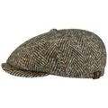 Produktbild: Stetson Hatteras Herringbone Flatcap Herren aus Schurwolle Baumwollinnenfutter Herbst Winter beige 60 cm