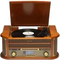 Produktbild: DENVER MRD-51 – Retro Musikcenter mit Plattenspieler, DAB+, Kassette, CD & USB