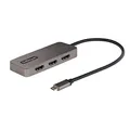 Produktbild: StarTech.com 3-Port USB-C Multi-Monitor Adapter, USB-C auf 3X HDMI MST Hub, Dreifach 4K 60Hz HDMI Laptop Display Extender/Splitter, HDR, extra langes Integ. Kabel, nur Windows (MST14CD123HD)