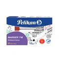 Produktbild: Pelikan 817998 Whiteboard-Marker 741 mit Runddocht, rot, 10 Stück in Faltschachtel