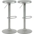 Produktbild: CLP Barhocker 2er Set Barstuhl Williston höhenverstellbar mit Fußablage, Tresenstuhl für die Küche, drehbar mit Bodenschoner