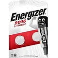 Produktbild: Energizer Knopfzellen CR2016 3 V Lithium 2 Stück