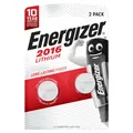 Produktbild: Energizer Knopfzelle CR 2016 Lithium, 3 V, 2er Pack  Knopfzelle
