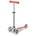 Produktbild: Mini Micro Flux LED Red  Kinderscooter Höhenverstellbar Rot Roller 2-5 Jahre