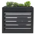 Produktbild: Mendler Verkleidung für Klimaanlage/Wärmepumpe HWC-O43, Abdeckung Schutzgitter Pflanzkasten, Metall 80x90x38cm - anthrazit