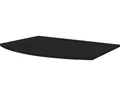 Produktbild: Waschtischplatte Baden Haus Vague 70 x 51 cm schwarz matt ohne Ausschnitt