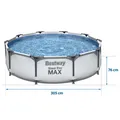 Produktbild: Bestway Frame Pool 305 x 76 cm – 4 in 1 Gartenpool