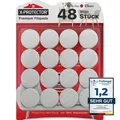 Produktbild: Filzgleiter 48 Stück 25 mm - Prämie Möbelgleiter Weiß - Dicker Filz Selbstkle...