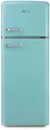 Produktbild: DOMO DO91705R Stand Retro Kühl-Gefrierkombination, 54,5 cm breit, 206 L, blau