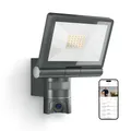 Produktbild: Steinel Flutlichtkamera XLED CAM2 SC mit 2K Überwachungskamera, Gegensprechanlage, Bewegungsmelder, Dual-Band Wi-Fi 6, 21 W, Aluminium, Anthrazit