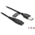 Produktbild: Delock USB Ladekabel 5 V für Elektrorasierer kompatibel mit Hatteker RFC-588, RF (1x) (416934)