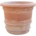 Produktbild: Glatte Terrakotta-vase Handgefertigter Garten Pflanzer Frostsichere Dekorative Blumentöpfe Für Den Balkon Blumenvase Pflanzer