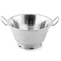 Produktbild: Weis Gastro-Standseiher Edelstahl – Massiver Seiher mit bordiertem Rand zum Abgießen von Pasta, Gemüse und Salat, Silber, 39,5 x 32 x 17,3 cm, 21632