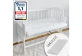 Produktbild: Kids Collective Beistellbett 90x40 cm mit Matratze, umbaubar zu 90x55 cm, 9 mal verstellbar, auch als Babywippe nutzbar, Kiefer-Vollholz in weiß