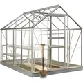 Produktbild: Halls Gewächshaus Popular 86 silber, 5 m² Fläche, 193 x 257 x 196 cm, Glas