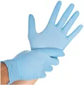 Produktbild: Friedlich &Assoziierte GmbH Nitrilhandschuhe Safe Light L hellblau, Puderfrei -