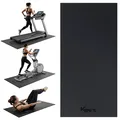 Produktbild: KM-Fit Unterlegmatte Bodenschutzmatte für Fitnessgeräte Bodenmatte 120x60x0,8 cm