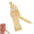 Produktbild: LiJuanWang London Schlüsselanhänger, Londoner Big Ben-Anhänger, Miniatur Modell, Souvenir, Geschenk, Hellgold, Unisex, Erwachsener, Großes Kind
