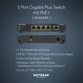 Produktbild: Netgear Plus GS305EP - Switch - Smart - 5 x 10/100/1000 (4 PoE+)