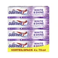 Produktbild: Odol-med3 Zahnpasta White and Shine, Whitening Effekt, glatte Zähne, Anti Verfärbung, Karies Schutz, Zahncreme für frischen Atem, 75 ml