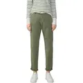 Produktbild: Chinohose S.OLIVER, Damen, Gr. 42, N-Gr, grün (shadow khaki), Web, Obermaterial: 98% Baumwolle, 2% Elasthan, unifarben, lang, Hosen Chinohose, mit Gürtel