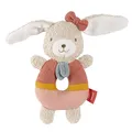 Produktbild: Fehn Baby Ring Greifling Hase fehnNATUR - Kuscheltier aus Baumwolle aus biologischem Anbau - Babyspielzeug mit Rassel zum spielerischen Lernen - Greif Spielzeug für Babys & Kleinkinder ab 0+ Monaten