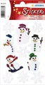 Produktbild: HERMA 3733 Aufkleber Schnemann Glitzer klein groß, 11 Stück, Weihnachten Sticker