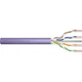 Produktbild: Professional Cat.6 U/UTP Verlegekabel simplex, Eca violett, 100 Meter Rolle