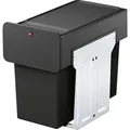 Produktbild: HAILO Einbaueimer EcoLine Design L 2x14l schwarz - Schwarz/Silber