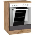 Produktbild: Herdumbauschrank Turin ca. 60x86 cm Grau/Eiche