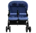 Produktbild: vidaXL Zwillingswagen, Marineblau Stahl