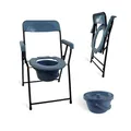 Produktbild: Mobiclinic®, Toilettenstuhl für senioren, Europäische marke, Faltbarer wc sitz, Ergonomischer mit armlehnen, Eimer deckel, Resistent, Bis zu 100 kg, Modell timón