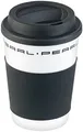 Produktbild: PEARL Kaffeebecher mit Deckel: Coffee-to-go-Becher mit Deckel, 350 ml, doppelwandig, lebensmittelecht (Kaffeetasse mit, Coffee to Go Becher Kunststoff, Tasse)