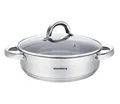 Produktbild: Edelstahl Flachtopf Töpf Kochtopf Flacher Stahltopf 4.5L 26cm KLAUSBERG KB-7173