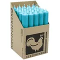 Produktbild: Stabkerzen aus Paraffin, 180/22 mm, Türkis, KERZENFARM HAHN, Brenndauer ca. 8h, 25 Stück pro Verpackung
