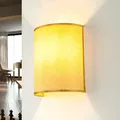 Produktbild: Wandleuchte Stoff E27 Braun Up Down indirektes Licht Flur Schlafzimmer Wandlampe