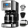 Produktbild: Darcy - 950W Kaffeemaschine mit Timer1.5L Filterkaffeemaschine 12 Tassen Absc...