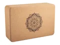 Produktbild: Yogablock aus Kork BLUME DES LEBENS / MANDALA H: 7 cm Yogasitz Korkblock