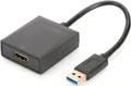 Produktbild: Assmann/Digitus USB 3.0 auf HDMI Adapter,USB USB 3.0 auf HDMI Adapter Eingang USB, Ausgang HDMI Auflösung bis zu 1080p (DA-70841)