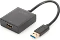 Produktbild: DIGITUS USB 3.0 auf HDMI Adapter DA-70841 | Videoadapter | 1080p Full HD | USB-A Stecker auf HDMI Buchse | Schwarz