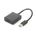Produktbild: DIGITUS USB 3.0 auf HDMI Adapter 1080p Eingang-USB Ausgang-HDMI Schwarz