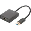 Produktbild: Digitus USB 3.2 Gen 1 Adapter, USB-A Stecker > HDMI Buchse, schwarz