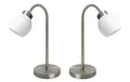 Produktbild: 2er Set Design LED Tischleuchte Nachttisch Lampe 