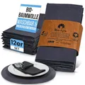 Produktbild: 12er Set Stoffservietten Dunkelgrau – 100 % Bio-Baumwolle GOTS – Waschbare Servietten Stoff 45x45 cm – Elegante Tischdeko Hochzeit Geburtstag Alltag – Wiederverwendbar & plastikfrei