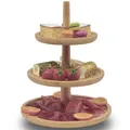 Produktbild: Etagere Bambus Etagen Serviertablett Etagenständer Servierständer Ständer 37cm