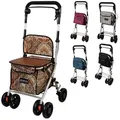 Produktbild: Mobiclinic Rollator mit Korb Shopper rollator Einkaufstasche und Sitz Zusammenklappbarer Rollator 21 L Coliseo Einkaufswagen 4 Rädern Stahl - Bronze