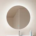 Produktbild: Lucande LED 'Celestiel' (Modern) in Chrom aus Glas (1 flammig, ), Badezimmerleuc